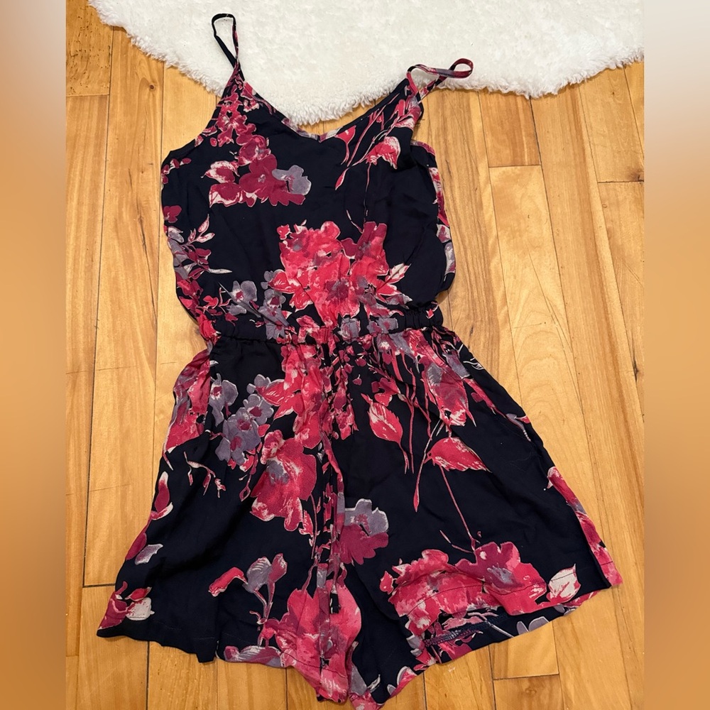 Floral Print Romper